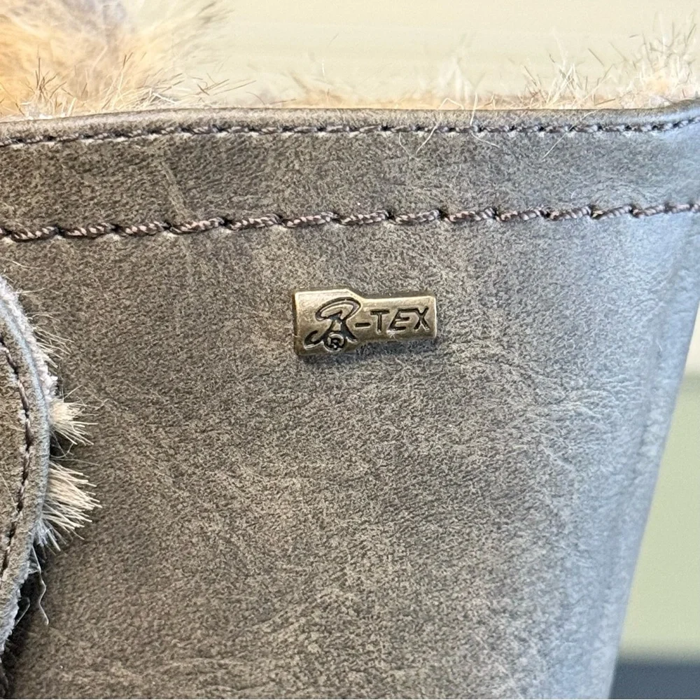 NIB Spring Step Francala Faux Fur Lined Olive Green Boots-Size 41 (9.5-10)